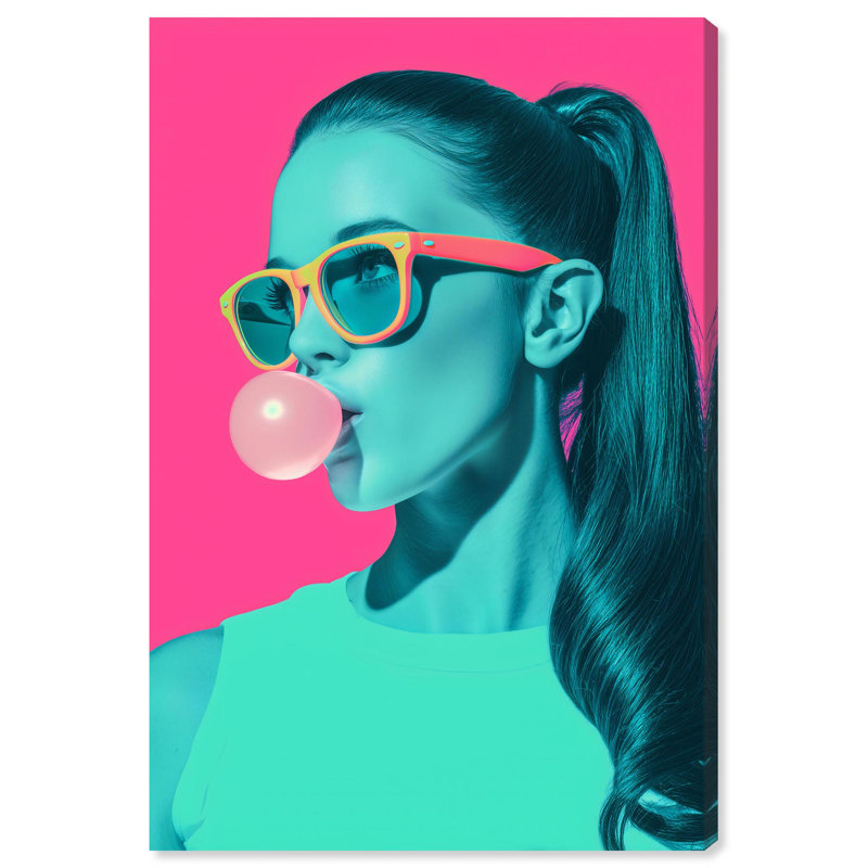 "Retro Chic I", reproduction d'art sur toile par Pop Art, 10 x 15, H 15 po x l 10 po, Toile tendue avec châssis