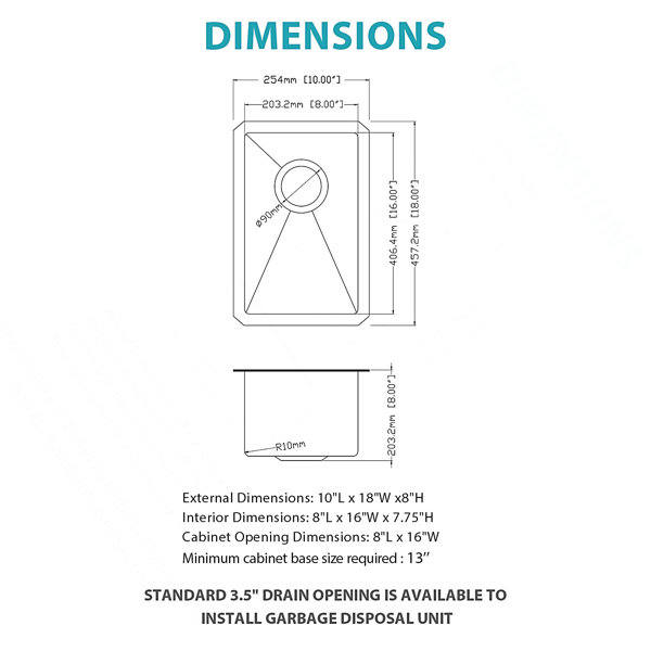 Dimensions du produit