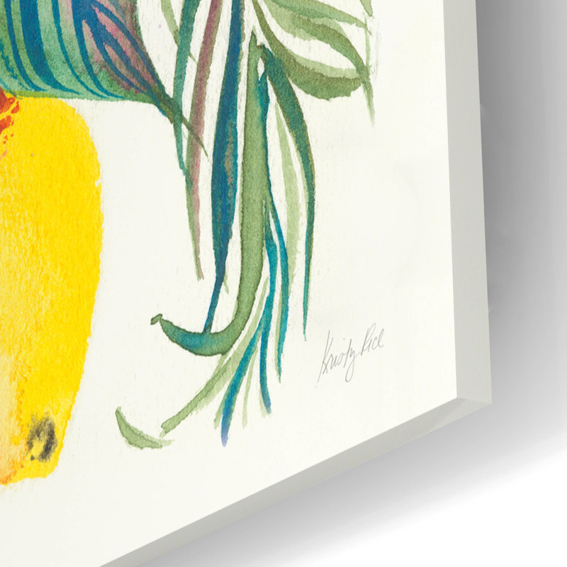 «Citrus Summer 1 V2» par Kristy, art mural en verre acrylique, H 16 po x l 24 po x P 0,2 po