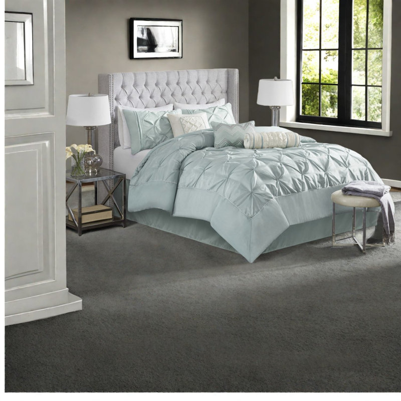 De literie pour très grand lit, capitonnée en polyester, style moderne pour la maison