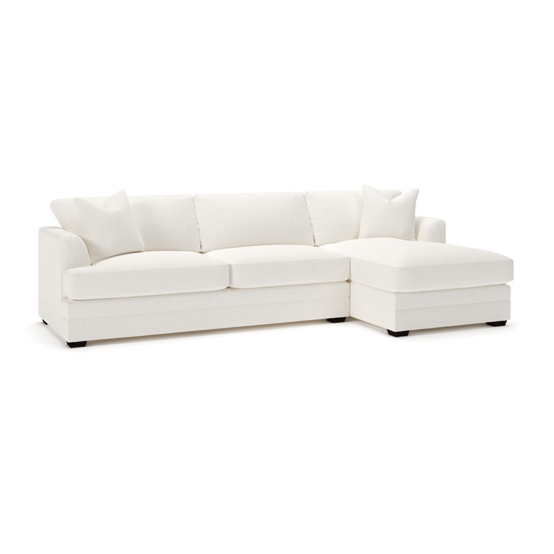Edan 2-Piece Upholstered Chaise Sectional, Apollo Alpaca Boucle, Cruise Adrift