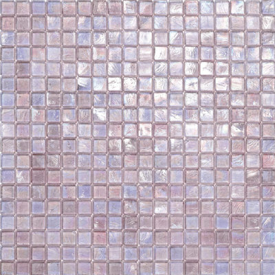 Cherry 5/8" x 5/8" Glimmer Glass Mosaic