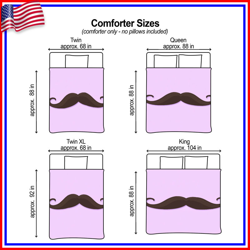 Édredon recourbé brun moustache, Twin