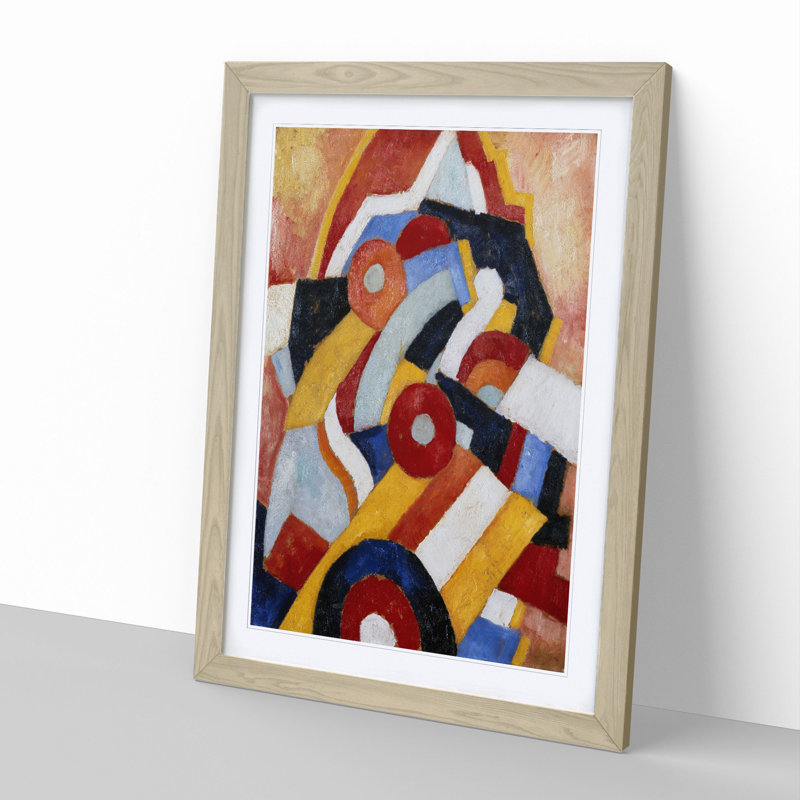 Abstraction Vol.1 by Marsden Hartley - Picture Frame Painting, Oak, 36cm H x 27cm W x 2cm D