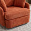 Chaise pivotante rembourrée avec repose-pieds avec rangement-101644161