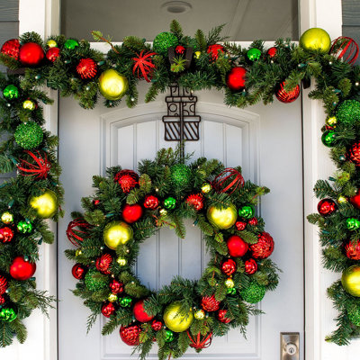 108" L Pre-Lit Artificial Christmas Garland