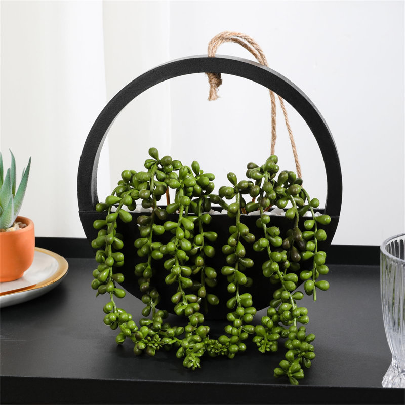Burgal Hanging Planter, Black