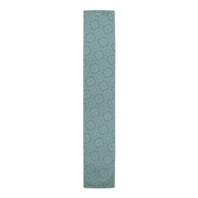 Teal Florals Table Runner