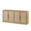Buffet 67 po 4 portes en rotin