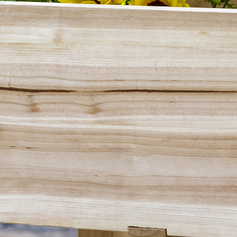Falkner Wood Raised Garden Bed, Natural