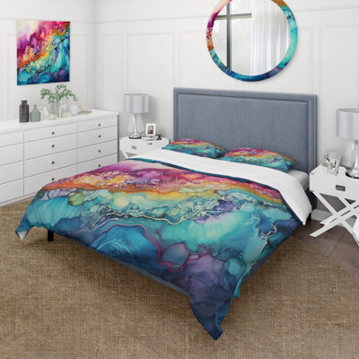 Ensemble de housse de couette Rainbow