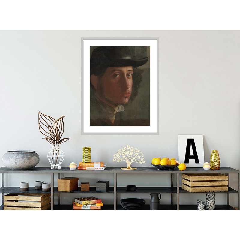 Autoportrait par Edgar Degas - Impression sur toile, 41.5" H x 33.17" W