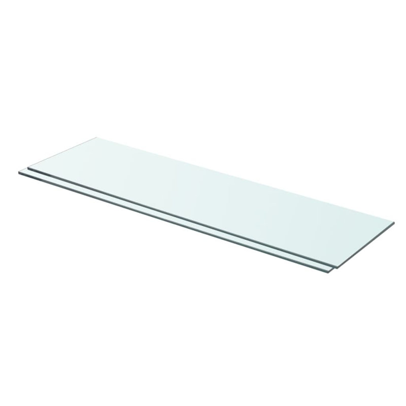 Zaynab 2 Piece Glass Floating Shelf, 0.8cm H x 70cm W x 20cm D
