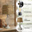 Lampe de table 26 po Boho en métal blanc antique avec abat-jour tissé à la main à 3 voies et USB pour le salon de la chambre à coucher (ensemble de 2)