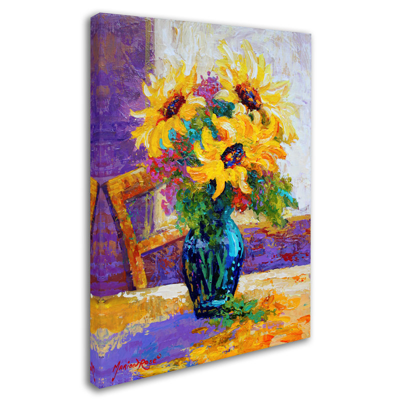 «Floral Study» par Kucera, reproduction sur toile tendue, H 47 po x l 35 po