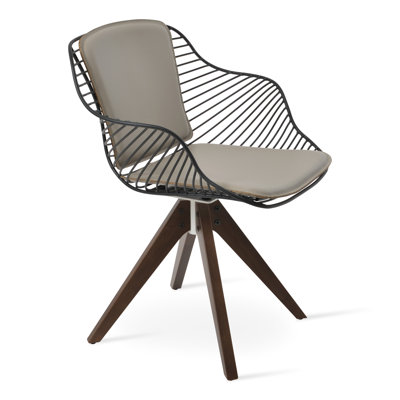 Chaise avec accoudoirs pivotants Zebra Pyramid