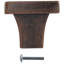 Brixwell BX6444PWT Poignée d'armoire carrée décorative pour la cuisine et l'armoire en étain