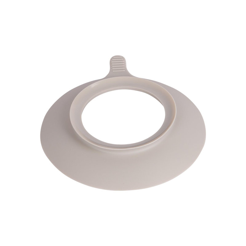 Tiny Dining Children's Bamboo Plate Suction Cup, Grey