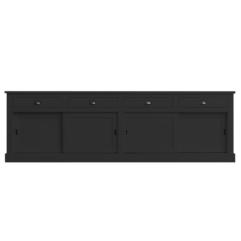 Ankit 300cm Sideboard, Black