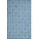 Rodgers Hand Woven Flat Weave Wool/Cotton Geometric Rug in Light Blue