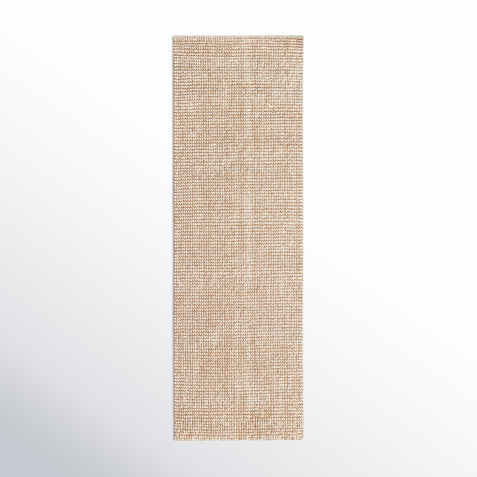 Bayne Beige Hand-Loomed Jute Rug, Runner 2'6" x 8'