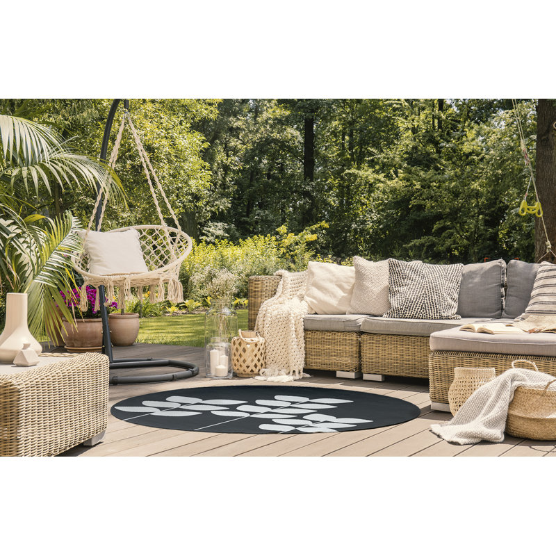 Chenille Floral Indoor Rug, Rectangle 4' x 6'