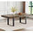 Extendable Dining Table Set for 6, 63"-78" Inch Rustic Brown Kitchen Table Set with Tufted Chairs, Rectangle Farmhouse Expandable Dining Room Table Set for Kitchen Dining-450528972-450528974-437329786
