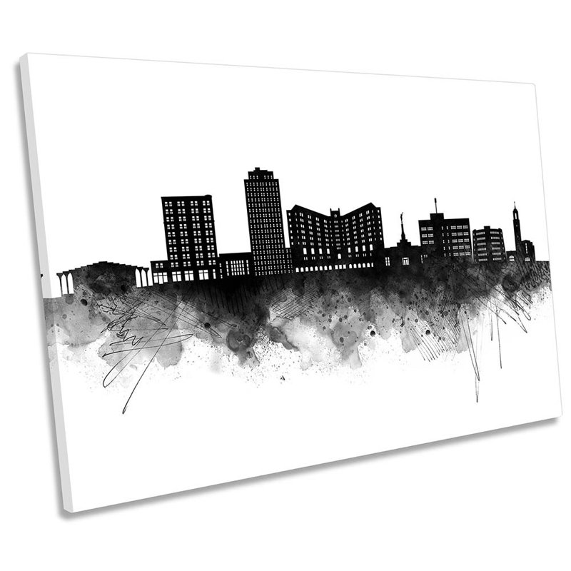 City Skyline - Wrapped Canvas Print, 30.5cm H x 45.7cm W x 2cm D