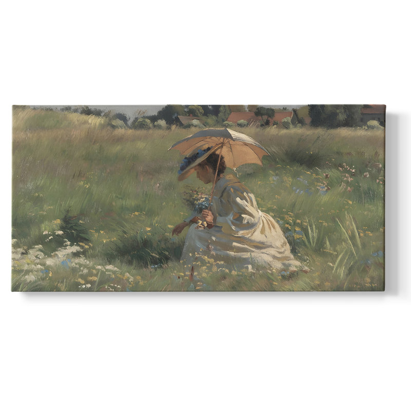 «Landscape Series», reproduction d'art sur toile encadrée, H 21 po x l 41 po, Doré
