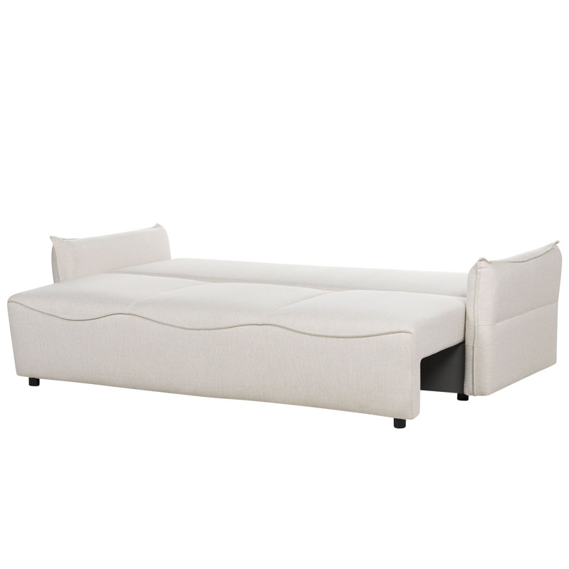 Angleica 3 Seater Sofa Bed, Off White