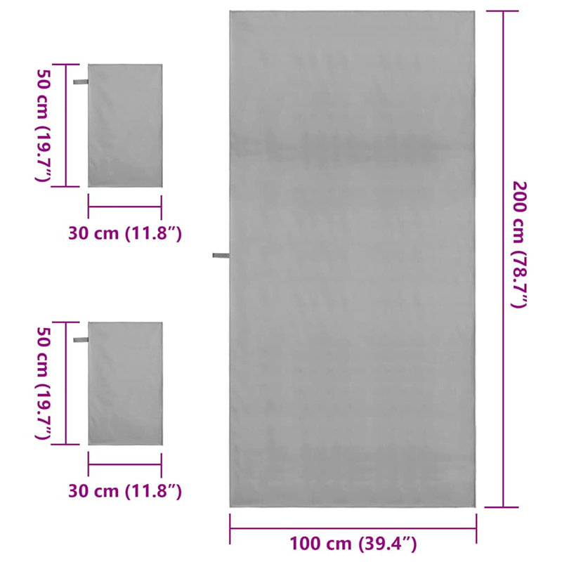 Mulit-Size Set, Dark Grey