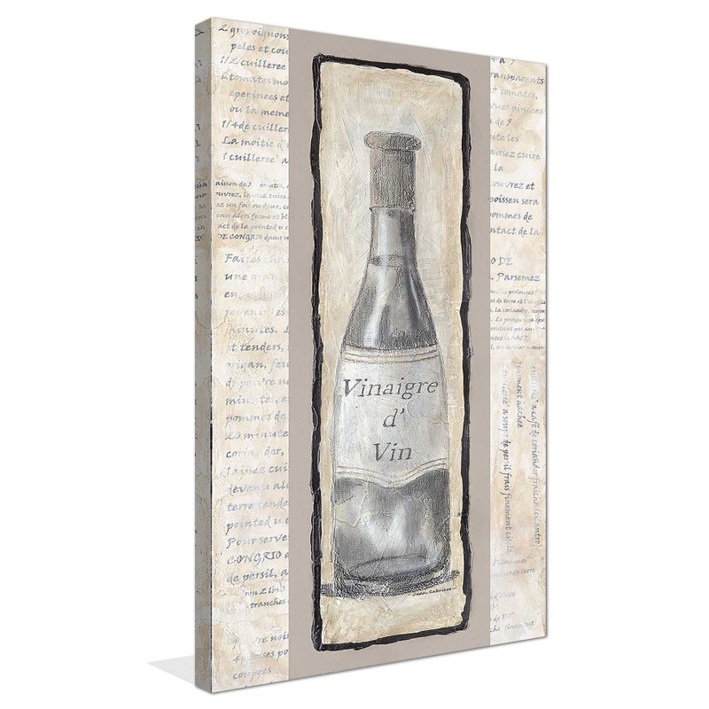 Vinaigre D'Vin - Peinture, Toile tendue, H 48 po x l 28 po x P 1,5 po