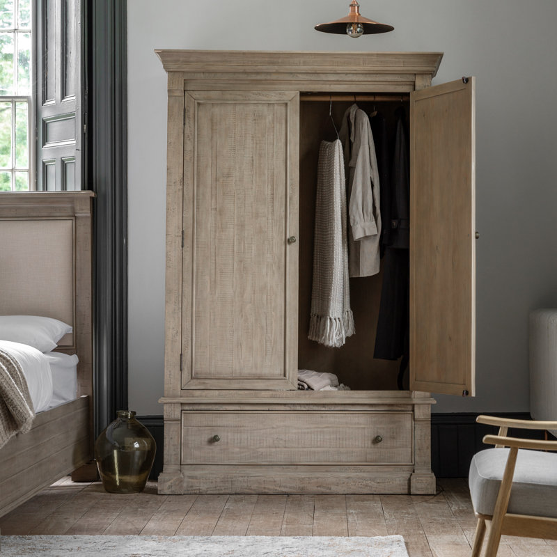 Solid + Manufactured Wood Wardrobe