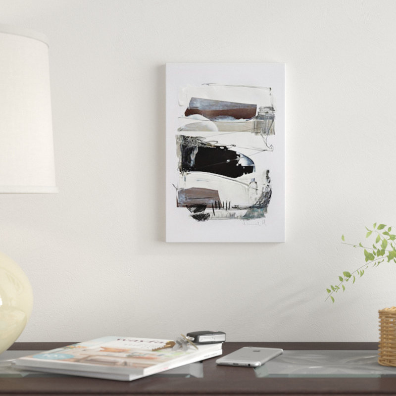 « neutral tons ii », impression sur toile, H 26 po x l 18 po x P 1,5 po, Toile tendue, Pas de tapis