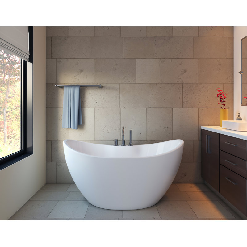 Olivios 56'' x 29'' Soaking Acrylic Bathtub