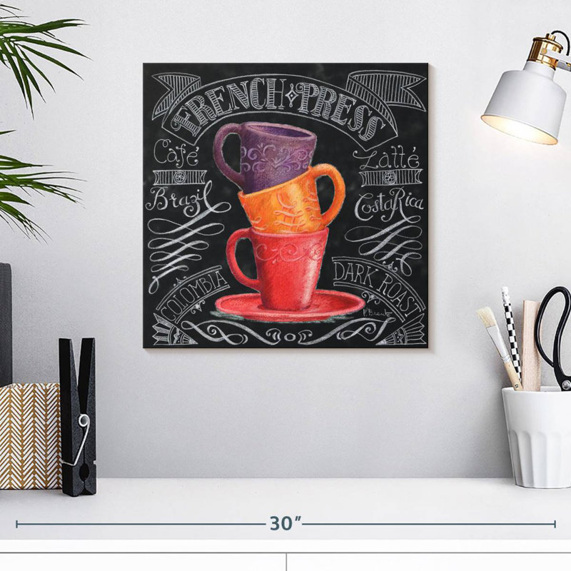 Tableau noir Yarlin Coffee II, H 16 po x l 16 po