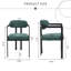 Ensemble de 2 fauteuils de salle à manger, rembourrés verts de cuisine Norwell-25768662