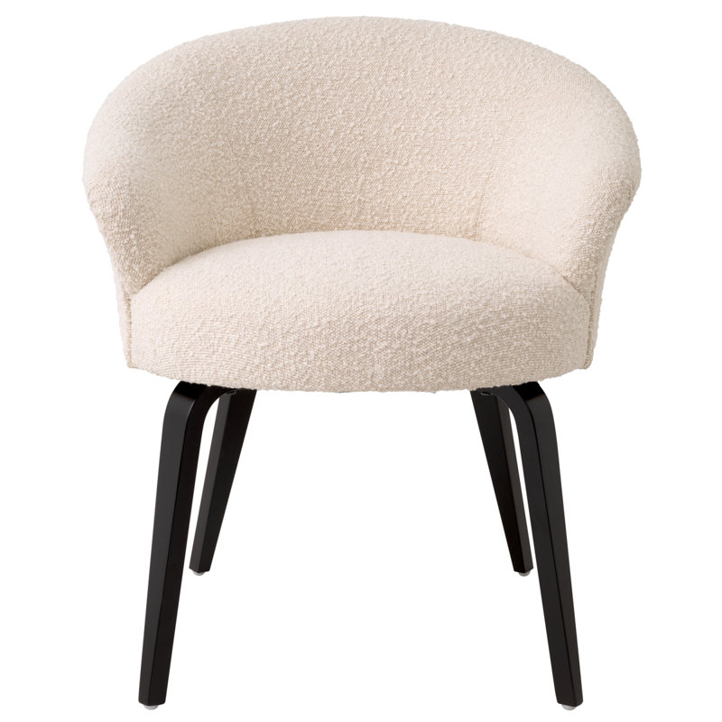 Moretti 20.47'' H Dining Chair, Bouclé Cream