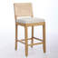 Ensemble de 2 tabourets de bar en rotin de 68,5 cm (27 pouces) de hauteur comptoir avec sièges rembourrés