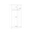 Charlyse 2 Door Wardrobe in Artisan Oak, 82 cm