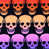 Skull Ombre Black