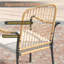Ensemble repas d'extérieur avec chaises rembourrées Waverly-278119000
