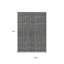 Tapis intérieur lavable rayé gris et argent 9 pi x 12 pi