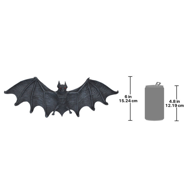 Design Toscano Vampire Bat Sculptural Hooked Wall Hanger Large
