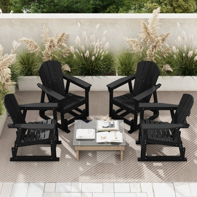 Fauteuil oscillant en PEHD Adirondack