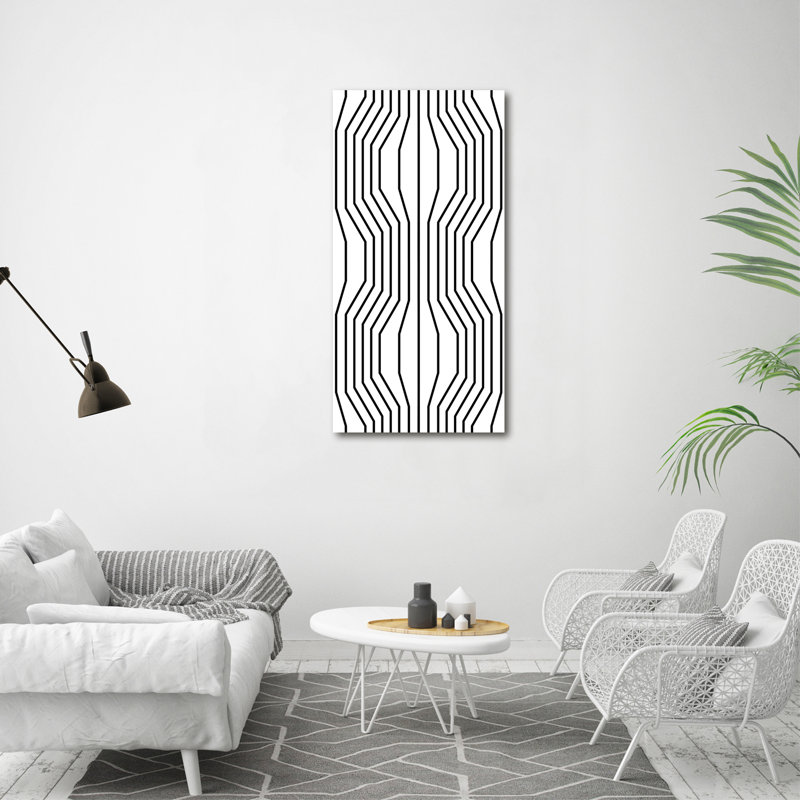Geometric Lines - Wrapped Canvas Print