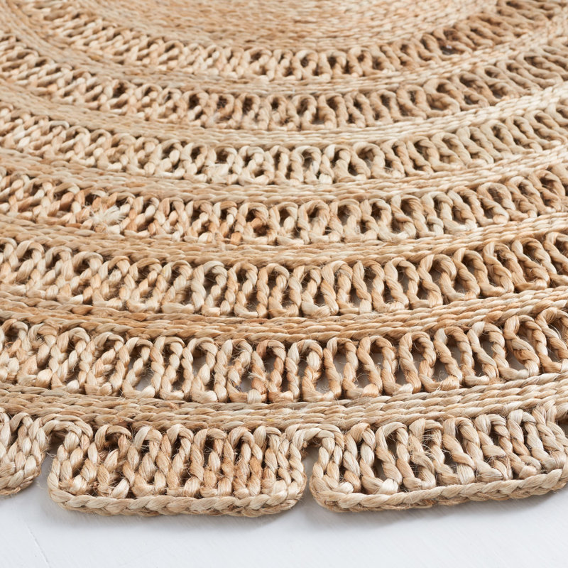 Tapis naturel en fibre naturelle 177, Rond 3 pi