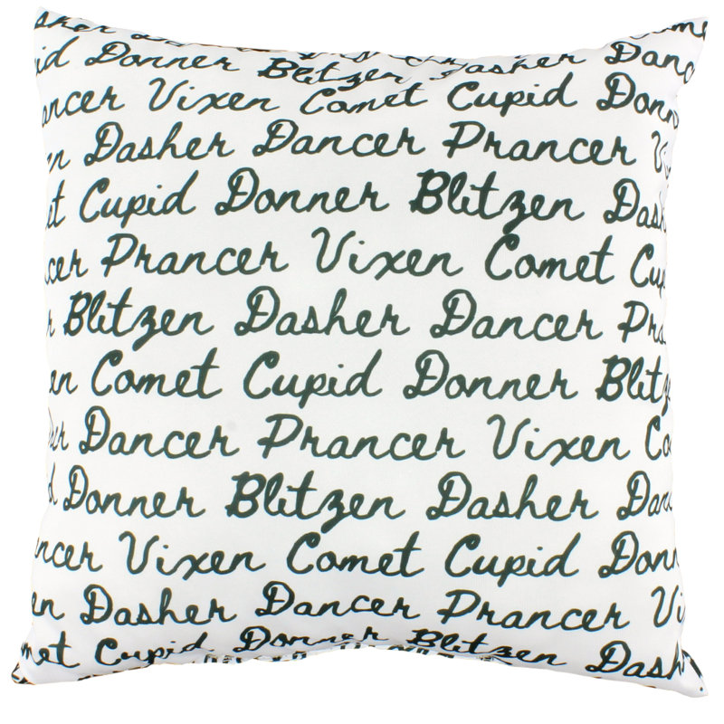 Reversible Throw Pillow, Green