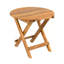 NO INSTALLATION REQUIRED/ FOLDABLE AND ADJUSTABLE OUTDOOR ACACIA WOOD SIDE TABLE