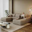 Canapé modulaire en U en velours côtelé de style modulaire Boneless 107,5 "Boneless-352651874-352651886